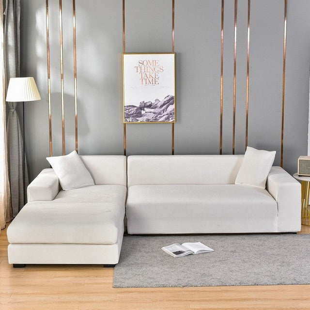 Elastic Sofa Cover Made of Velvet