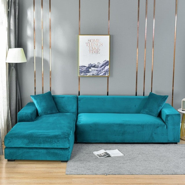 Elastic Sofa Cover Made of Velvet