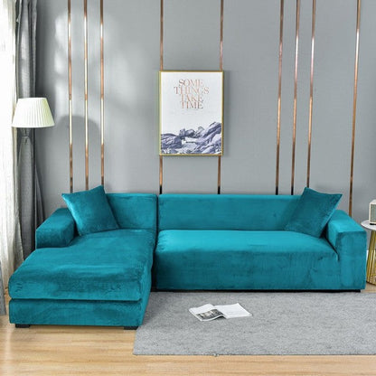 Elastic Sofa Cover Made of Velvet