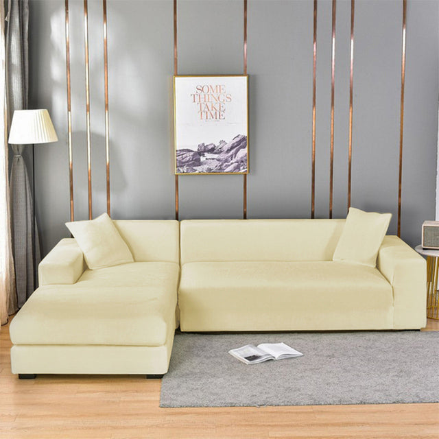 Elastic Sofa Cover Made of Velvet