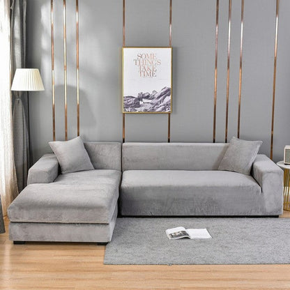 Elastic Sofa Cover Made of Velvet