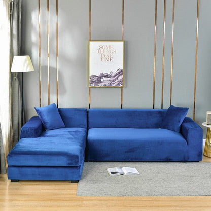 Elastic Sofa Cover Made of Velvet