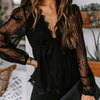 Joisse | Beautiful Lace Blouse with Deep V-Neck