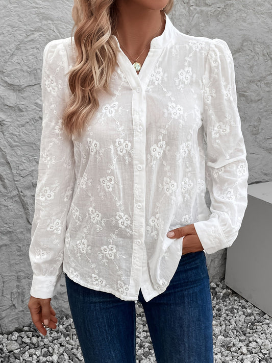 Marilou | Embroidered Long Sleeve Shirt