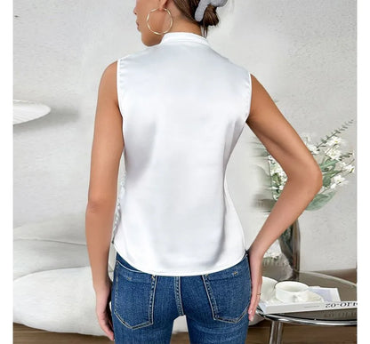 Sarah | Elegant Sleeveless Plain Top