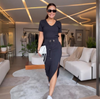 Aria™ | Casual V-Neck Top and Skirt
