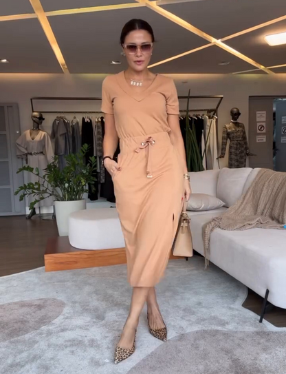 Aria™ | Casual V-Neck Top and Skirt