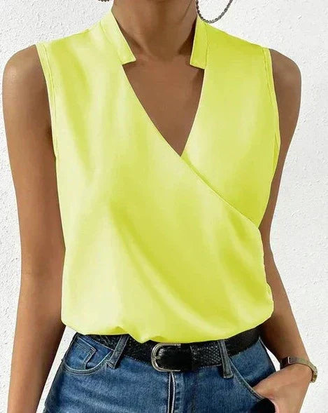 Shiela | Casual Loose Cross Wrap Top