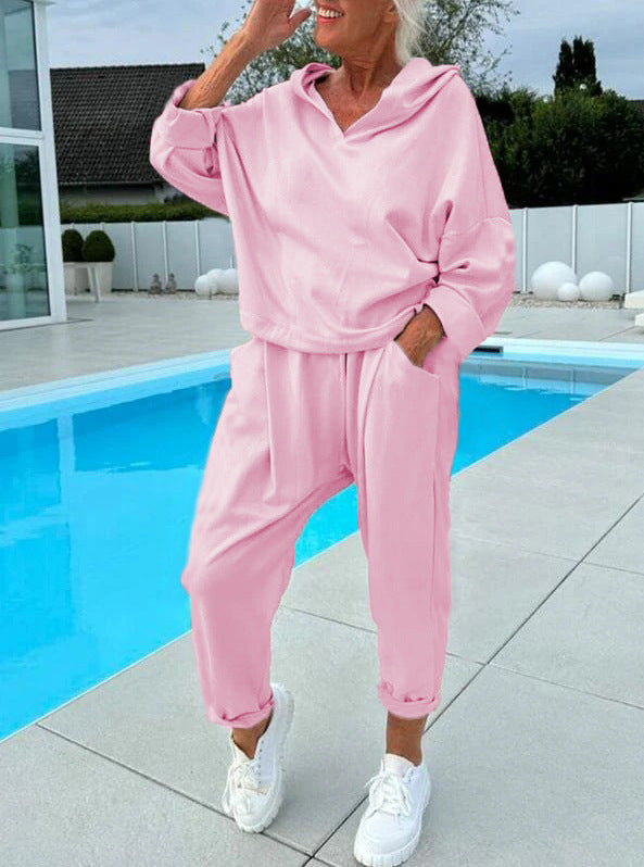Olivia™ | Solid Color Hoodie Set – Comfort and Style