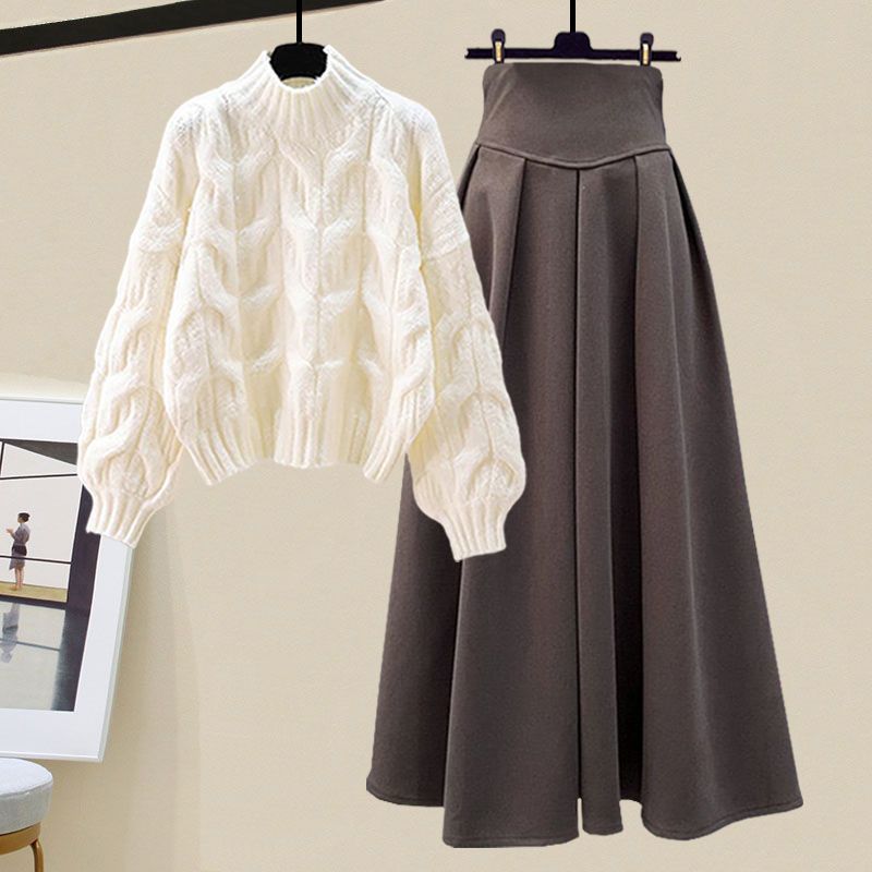 Rubab - Knitted Sweater and Skirt Set – Cozy & Elegant