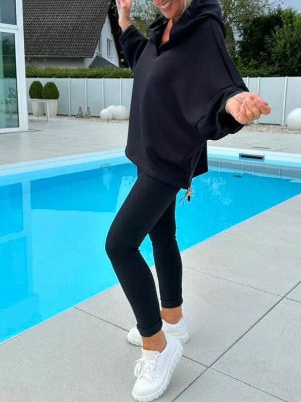 Olivia™ | Solid Color Hoodie Set – Comfort and Style