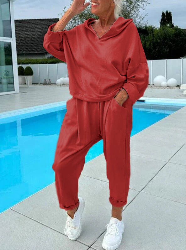 Olivia™ | Solid Color Hoodie Set – Comfort and Style