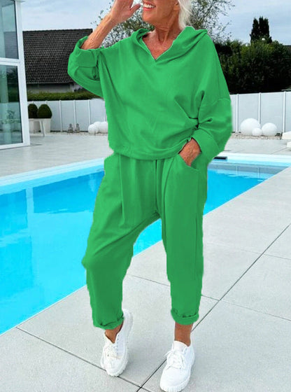 Olivia™ | Solid Color Hoodie Set – Comfort and Style