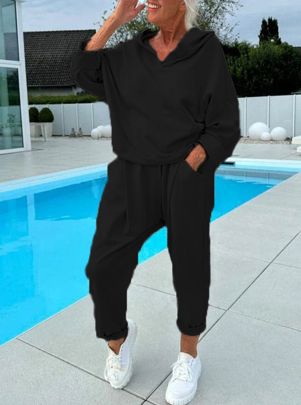 Olivia™ | Solid Color Hoodie Set – Comfort and Style