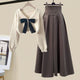 Brown with Ribbon Sweater