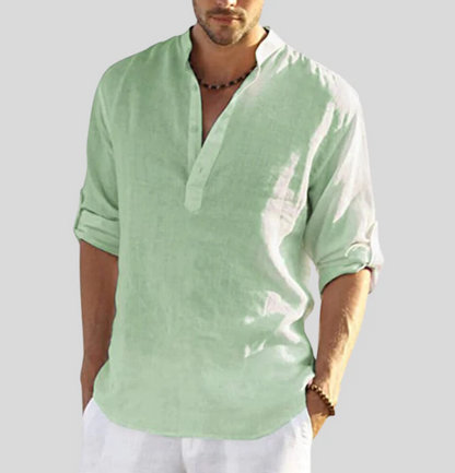 Renée Men's Linen Shirt Summer Comfort and Style