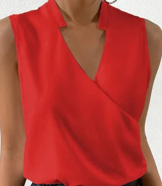 Sarah | Elegant Sleeveless Plain Top