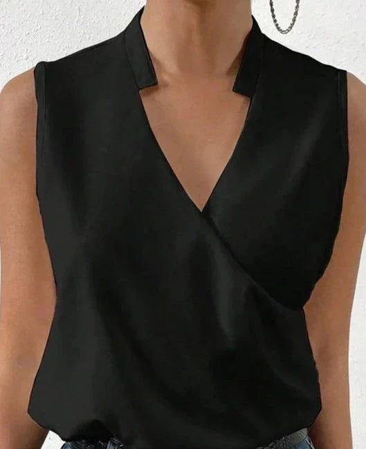 Sarah | Elegant Sleeveless Plain Top