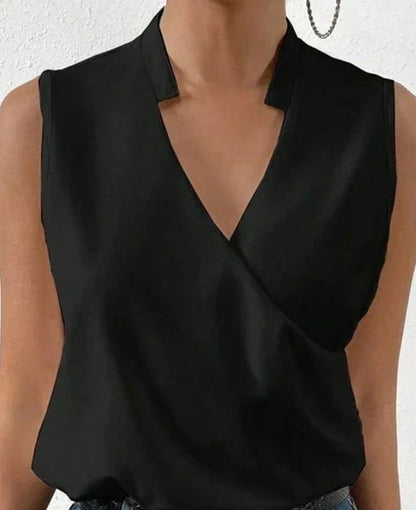 Sarah | Elegant Sleeveless Plain Top