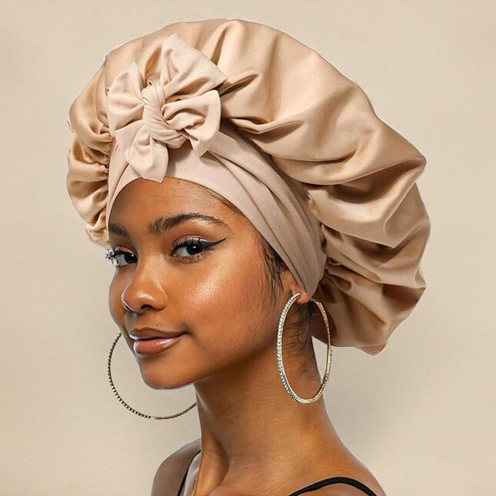 Luxurious Silk Sleep Cap - Protection and Comfort for Your Hair at Night