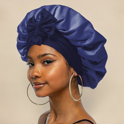 Luxurious Silk Sleep Cap - Protection and Comfort for Your Hair at Night