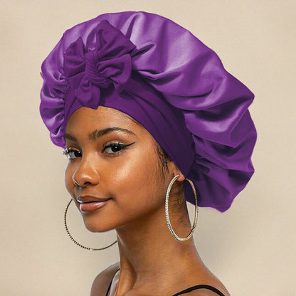 Luxurious Silk Sleep Cap - Protection and Comfort for Your Hair at Night