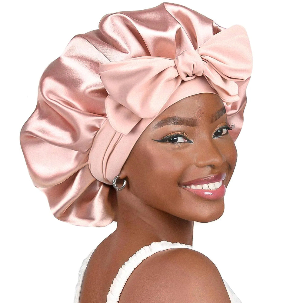 Luxurious Silk Sleep Cap - Protection and Comfort for Your Hair at Night