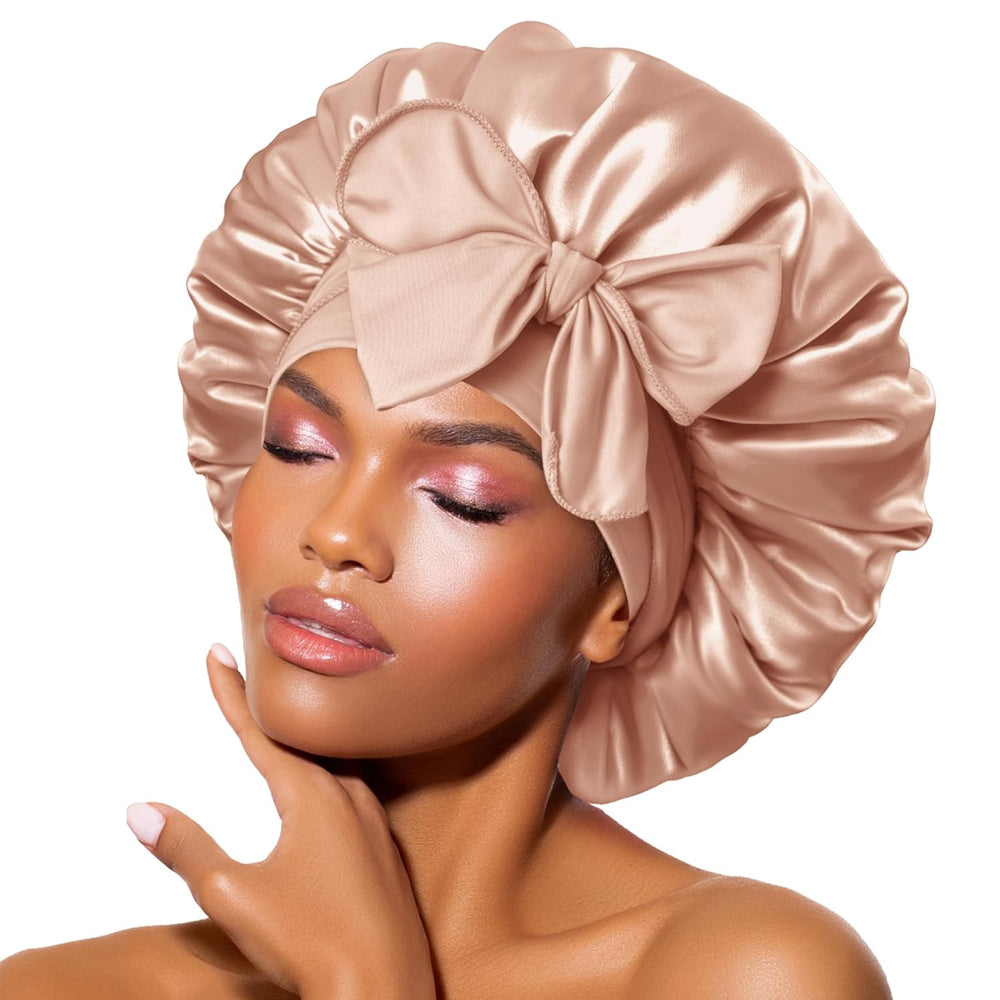 Luxurious Silk Sleep Cap - Protection and Comfort for Your Hair at Night
