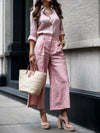 Sophia™ | Pink Capri Pants and Loose Shirt Set
