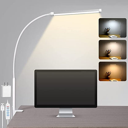LED Desk Lamp with Adjustable Metal Arm