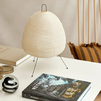 Table Lamp Japanese Paper LED Modern Light