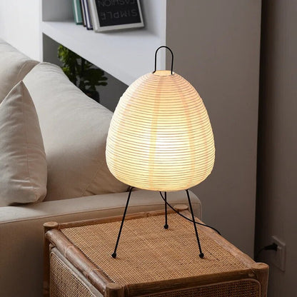 Table Lamp Japanese Paper LED Modern Light