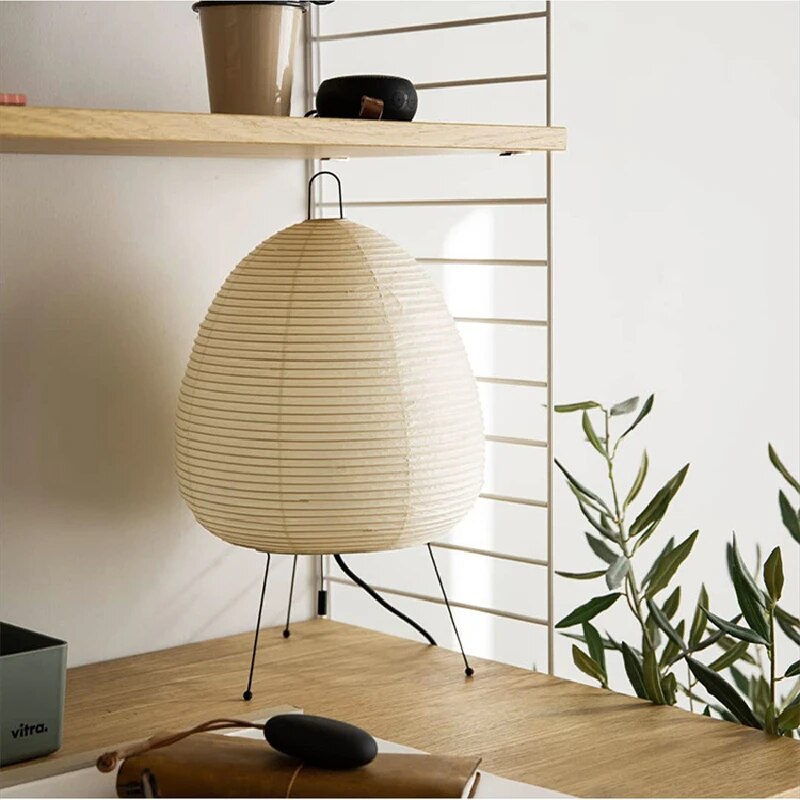Table Lamp Japanese Paper LED Modern Light