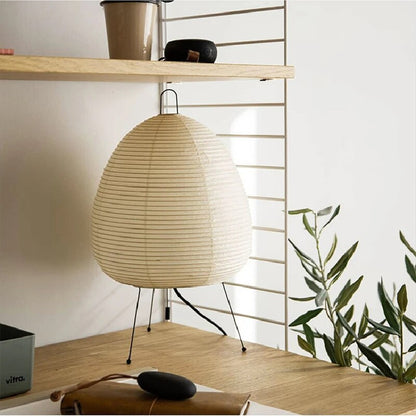 Table Lamp Japanese Paper LED Modern Light