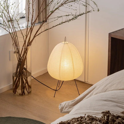 Table Lamp Japanese Paper LED Modern Light