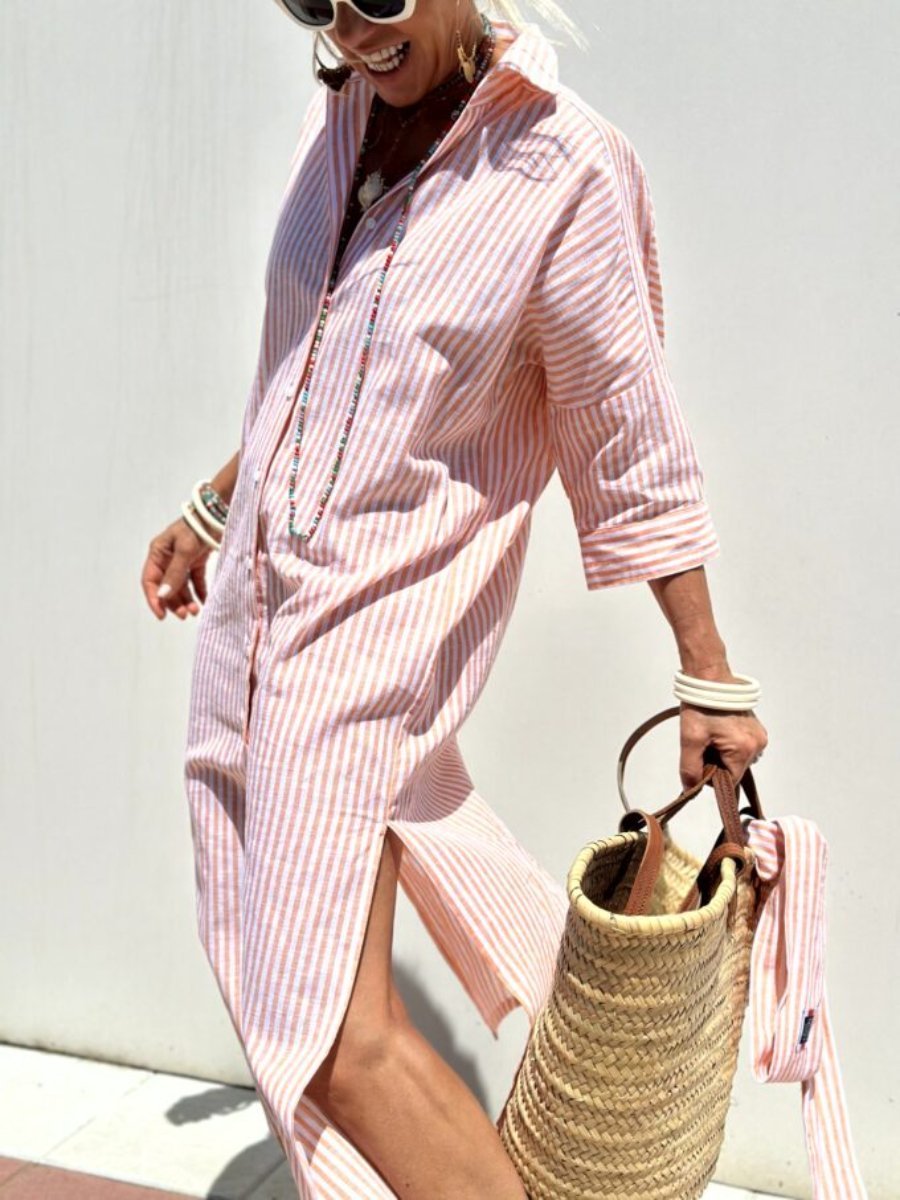 Veronica Classic Striped Shirt