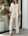 Sam Dress | Casual Two-Piece Set in Solid Colors