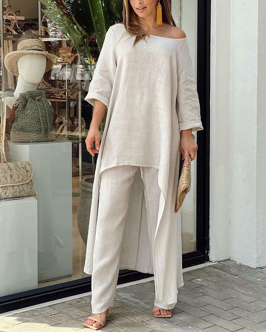 Sam Dress | Casual Two-Piece Set in Solid Colors