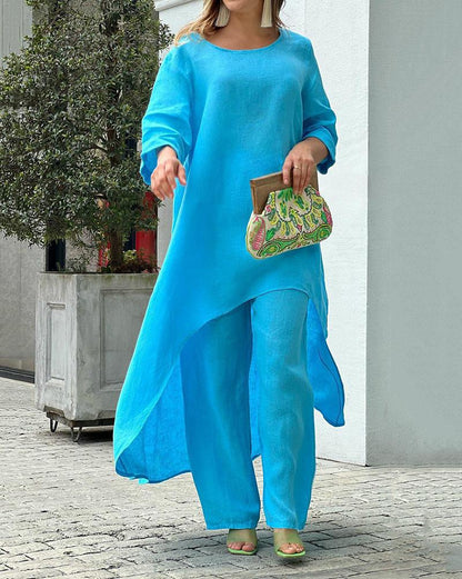 Sam Dress | Casual Two-Piece Set in Solid Colors