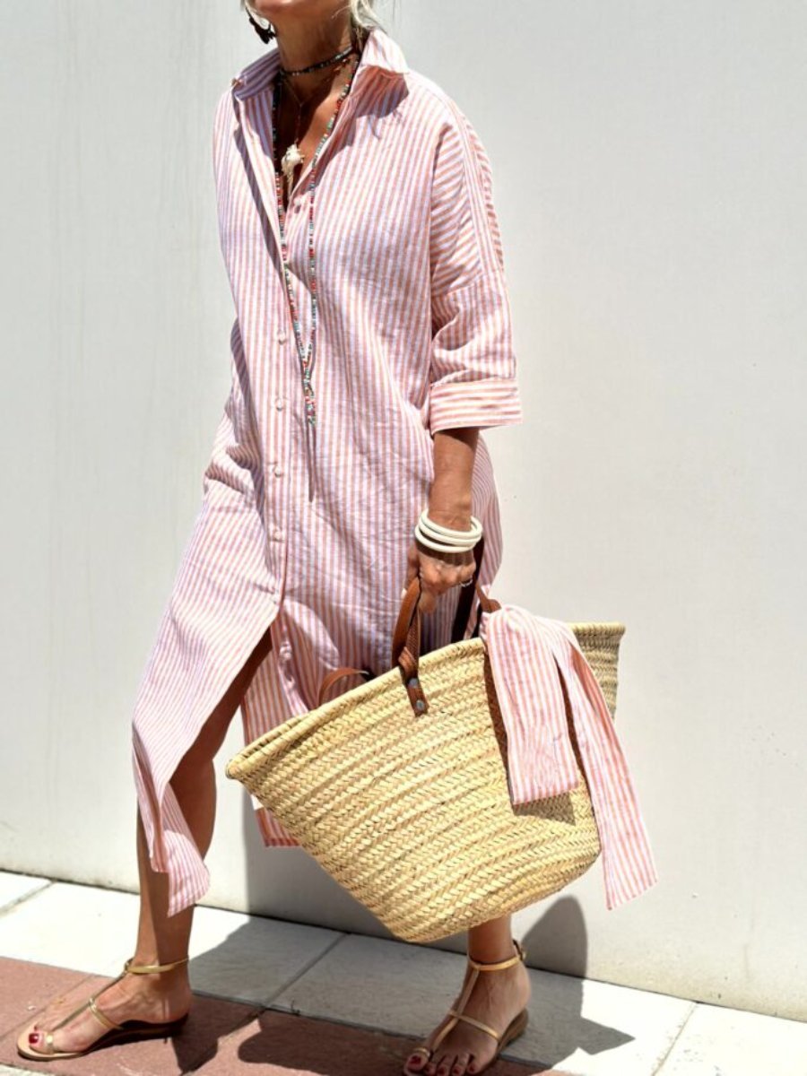 Veronica Classic Striped Shirt