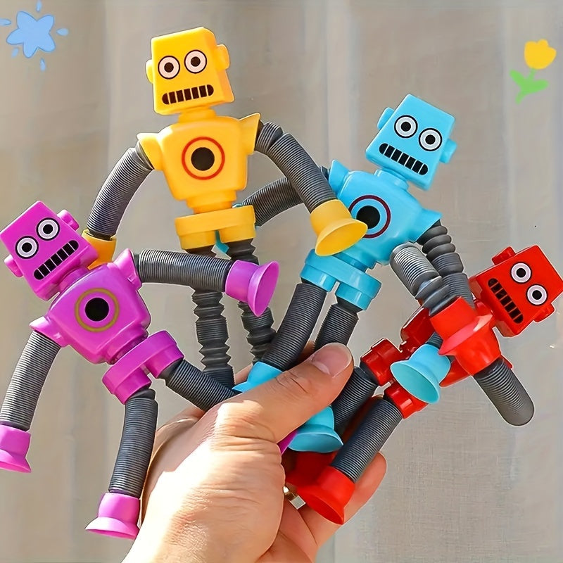Kids Robot Suction Tube Sensory Toy