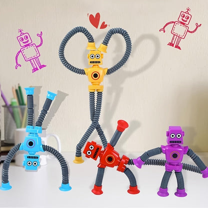 Kids Robot Suction Tube Sensory Toy