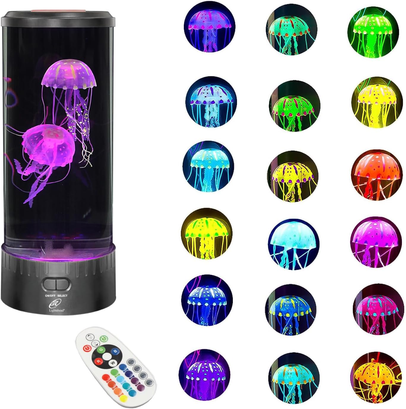 LED Mood Lamp with Remote Jellyfish Effect