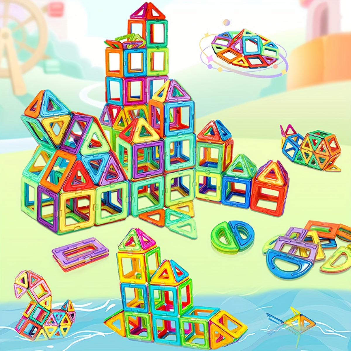 Magnetic Building Blocks Kids Toy Set