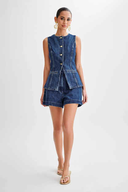 Luca™ | Vest and Denim Shorts Set – Casual and Fashionable for Everyday Wear