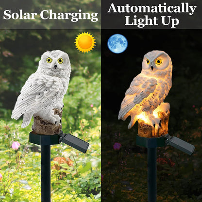 Garden Light Solar Owl Outdoor LED Set