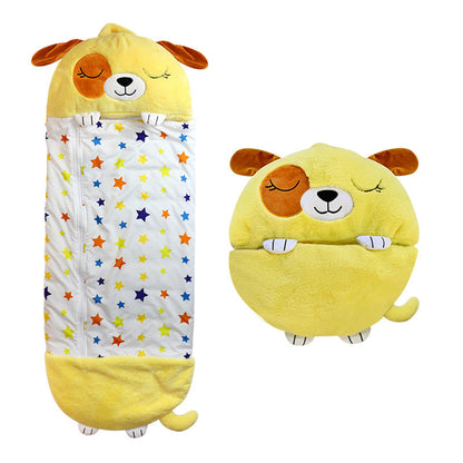 Kids Cuddle Cushion Plush Sleeping Bag
