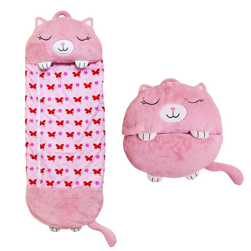 Kids Cuddle Cushion Plush Sleeping Bag