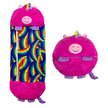 Kids Cuddle Cushion Plush Sleeping Bag