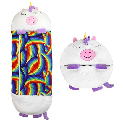 Kids Cuddle Cushion Plush Sleeping Bag